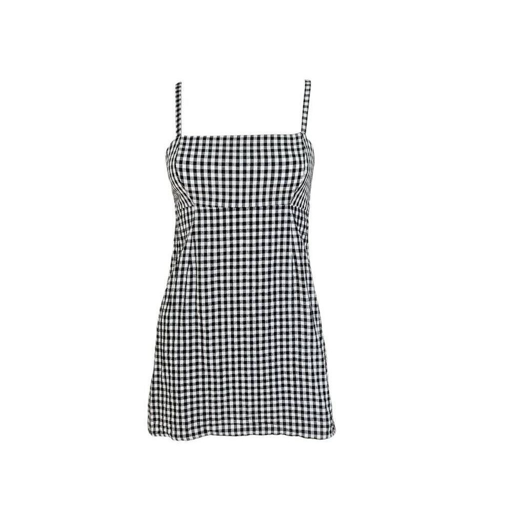 cottagecore gingham mini dress